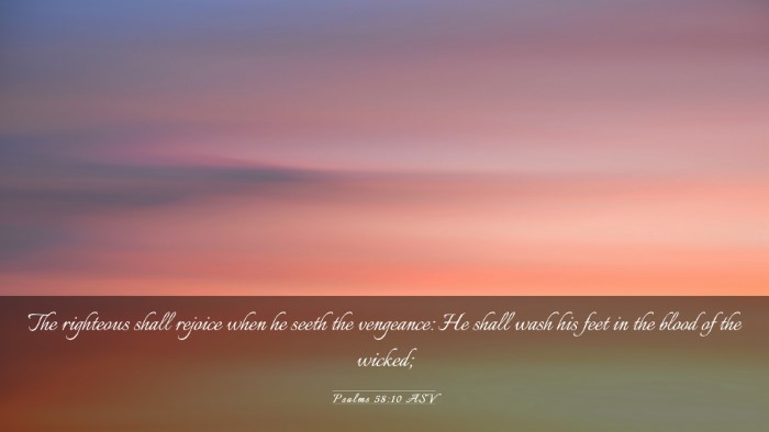 Picture 03 - Psalms 58:10 ASV Desktop Wallpaper - The righteous shall rejoice when he seeth the - Desktop Bible Verse Wallpaper