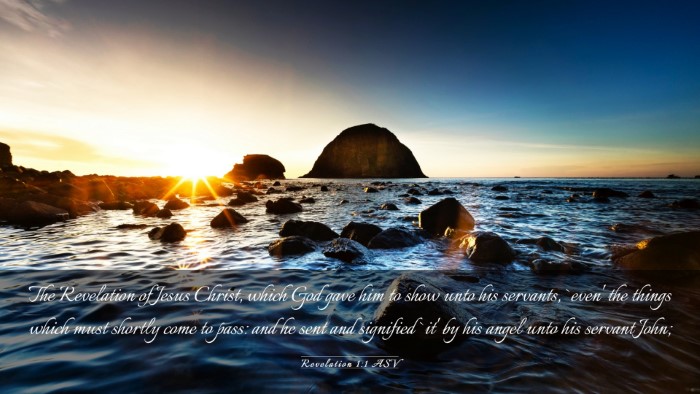 Picture 03 - Revelation 1:1 ASV Desktop Wallpaper - The Revelation of Jesus Christ, which God gave - Desktop Bible Verse Wallpaper