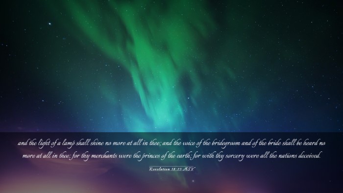 Picture 03 - Revelation 18:23 ASV Desktop Wallpaper - and the light of a lamp shall shine no more at - Desktop Bible Verse Wallpaper