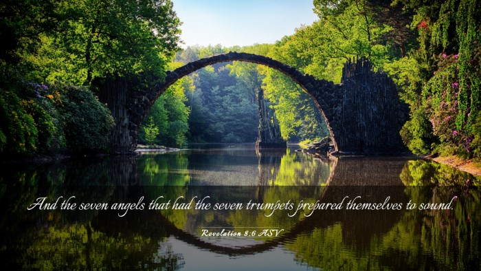 Picture 03 - Revelation 8:6 ASV Desktop Wallpaper - And the seven angels that had the seven trumpets - Desktop Bible Verse Wallpaper