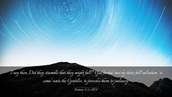 Picture 03 - Romans 11:11 ASV Desktop Wallpaper - I say then, Did they stumble that they might - Desktop Bible Verse Wallpaper