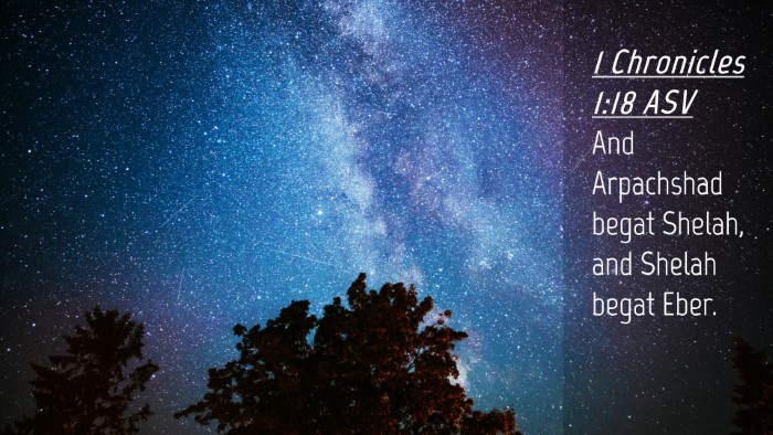 Picture 04 - 1 Chronicles 1:18 ASV Desktop Wallpaper - And Arpachshad begat Shelah, and Shelah begat - Desktop Bible Verse Wallpaper