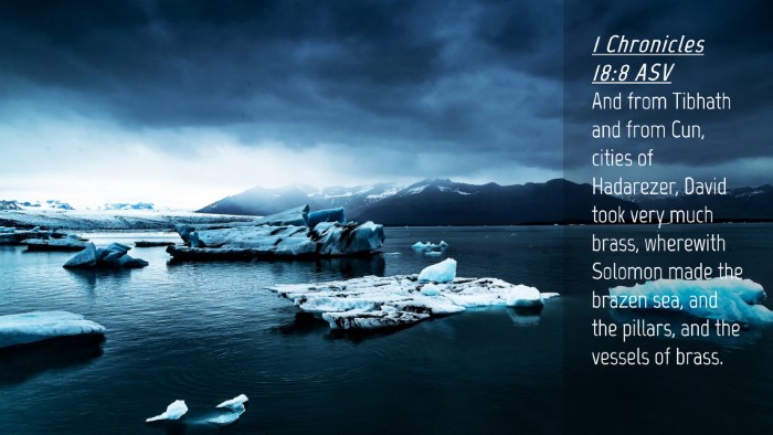 Picture 04 - 1 Chronicles 18:8 ASV Desktop Wallpaper - And from Tibhath and from Cun, cities of - Desktop Bible Verse Wallpaper