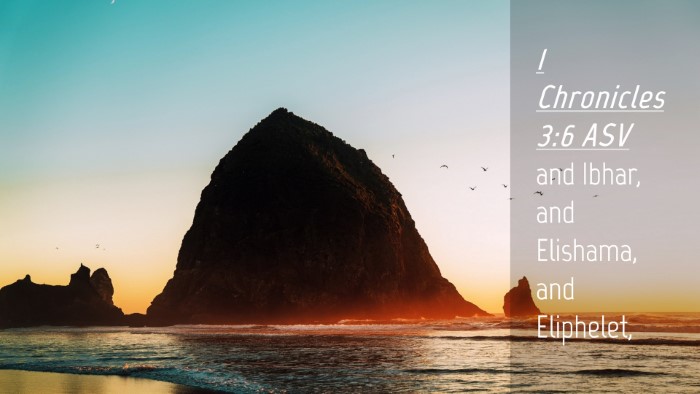 Picture 04 - 1 Chronicles 3:6 ASV Desktop Wallpaper - and Ibhar, and Elishama, and - Desktop Bible Verse Wallpaper