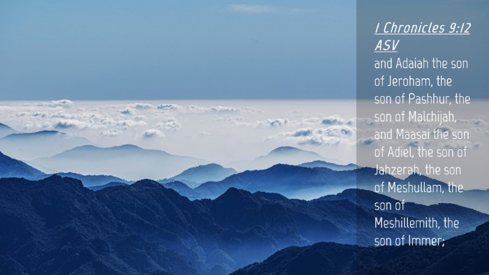 Picture 04 - 1 Chronicles 9:12 ASV Desktop Wallpaper - and Adaiah the son of Jeroham, the son of - Desktop Bible Verse Wallpaper