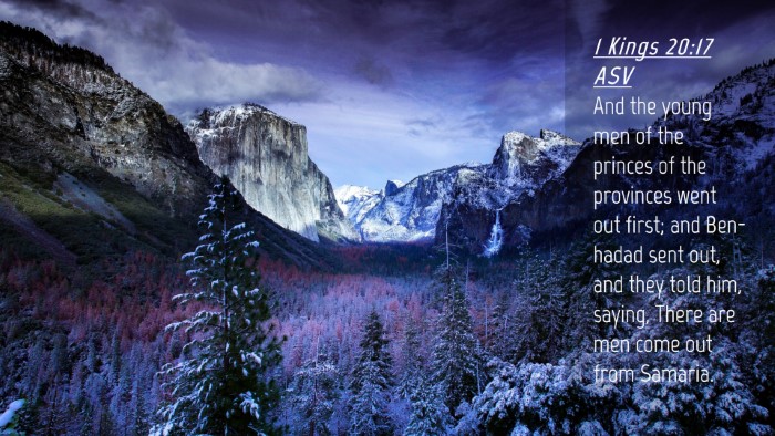 Picture 04 - 1 Kings 20:17 ASV Desktop Wallpaper - And the young men of the princes of the provinces - Desktop Bible Verse Wallpaper