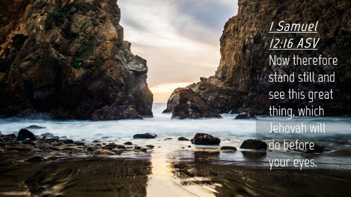 Picture 04 - 1 Samuel 12:16 ASV Desktop Wallpaper - Now therefore stand still and see this great - Desktop Bible Verse Wallpaper