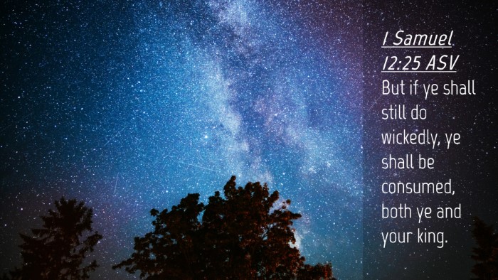 Picture 04 - 1 Samuel 12:25 ASV Desktop Wallpaper - But if ye shall still do wickedly, ye shall be - Desktop Bible Verse Wallpaper