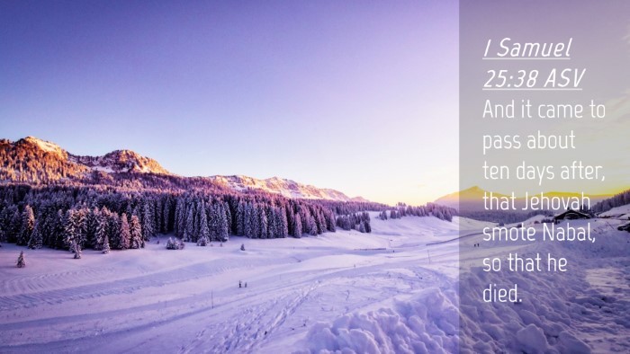 Picture 04 - 1 Samuel 25:38 ASV Desktop Wallpaper - And it came to pass about ten days after, that - Desktop Bible Verse Wallpaper