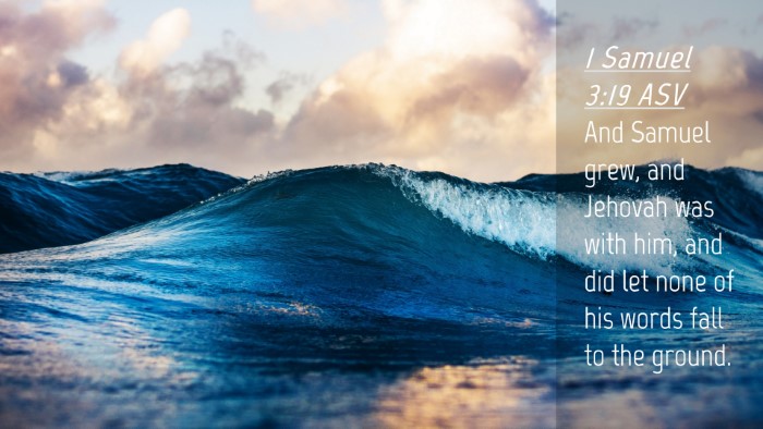 Picture 04 - 1 Samuel 3:19 ASV Desktop Wallpaper - And Samuel grew, and Jehovah was with him, and - Desktop Bible Verse Wallpaper