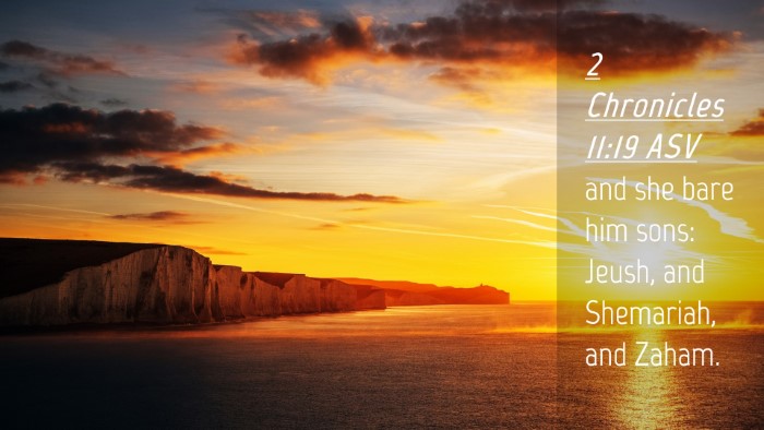 Picture 04 - 2 Chronicles 11:19 ASV Desktop Wallpaper - and she bare him sons: Jeush, and Shemariah, and - Desktop Bible Verse Wallpaper