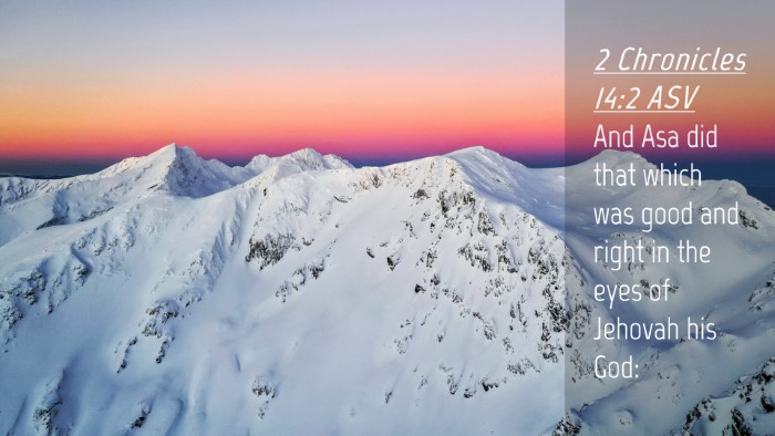 Picture 04 - 2 Chronicles 14:2 ASV Desktop Wallpaper - And Asa did that which was good and right in the - Desktop Bible Verse Wallpaper