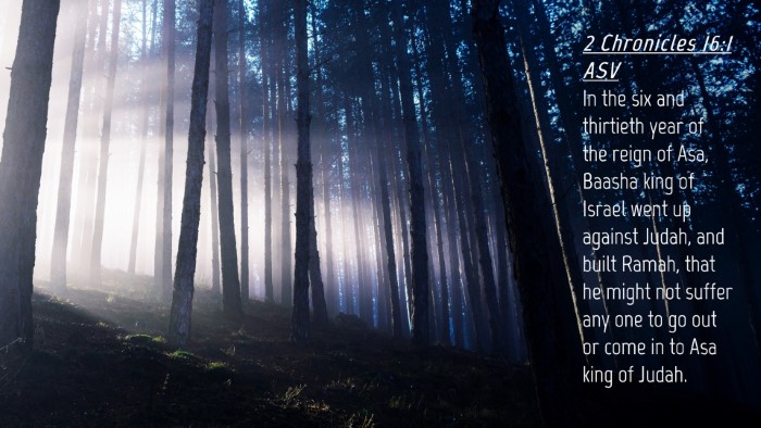 Picture 04 - 2 Chronicles 16:1 ASV Desktop Wallpaper - In the six and thirtieth year of the reign of - Desktop Bible Verse Wallpaper