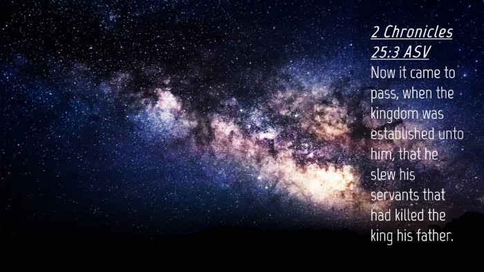 Picture 04 - 2 Chronicles 25:3 ASV Desktop Wallpaper - Now it came to pass, when the kingdom was - Desktop Bible Verse Wallpaper