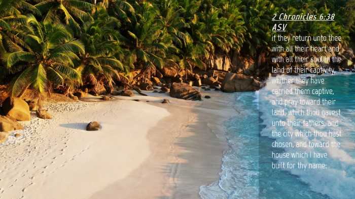 Picture 04 - 2 Chronicles 6:38 ASV Desktop Wallpaper - if they return unto thee with all their heart and - Desktop Bible Verse Wallpaper