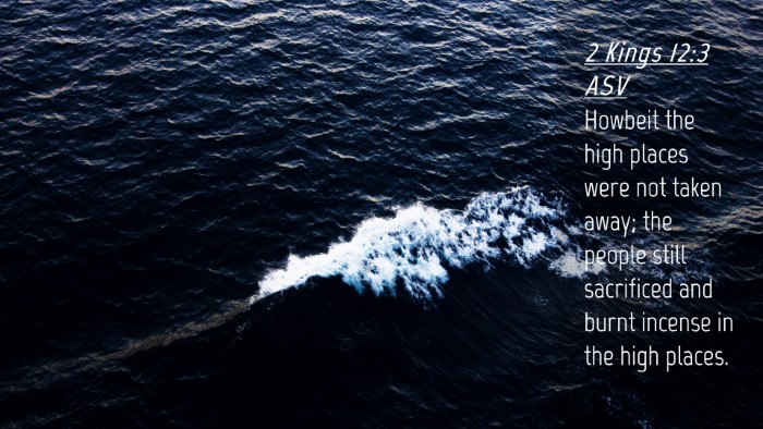 Picture 04 - 2 Kings 12:3 ASV Desktop Wallpaper - Howbeit the high places were not taken away; the - Desktop Bible Verse Wallpaper
