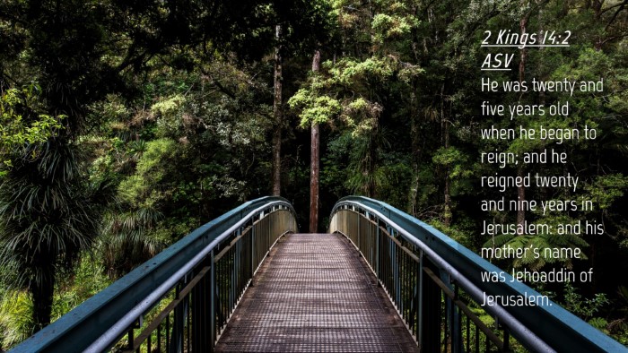 Picture 04 - 2 Kings 14:2 ASV Desktop Wallpaper - He was twenty and five years old when he began to - Desktop Bible Verse Wallpaper