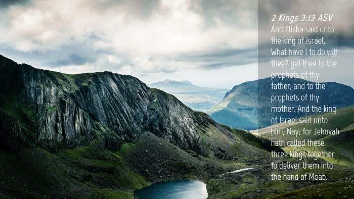 Picture 04 - 2 Kings 3:13 ASV Desktop Wallpaper - And Elisha said unto the king of Israel, What - Desktop Bible Verse Wallpaper