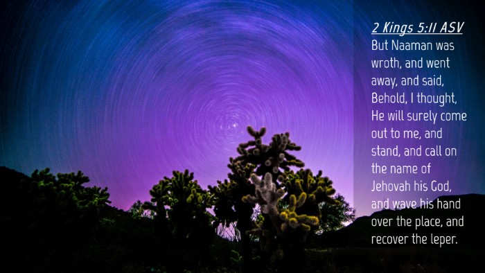 Picture 04 - 2 Kings 5:11 ASV Desktop Wallpaper - But Naaman was wroth, and went away, and said, - Desktop Bible Verse Wallpaper
