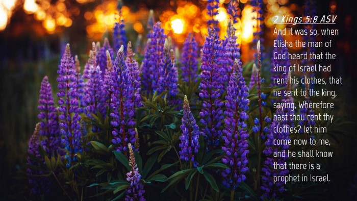 Picture 04 - 2 Kings 5:8 ASV Desktop Wallpaper - And it was so, when Elisha the man of God heard - Desktop Bible Verse Wallpaper