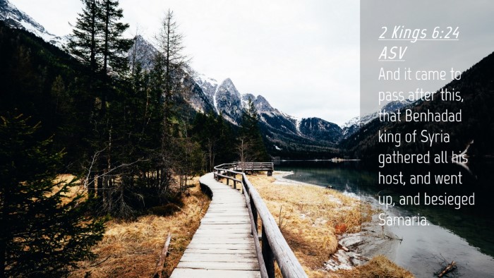 Picture 04 - 2 Kings 6:24 ASV Desktop Wallpaper - And it came to pass after this, that Benhadad - Desktop Bible Verse Wallpaper