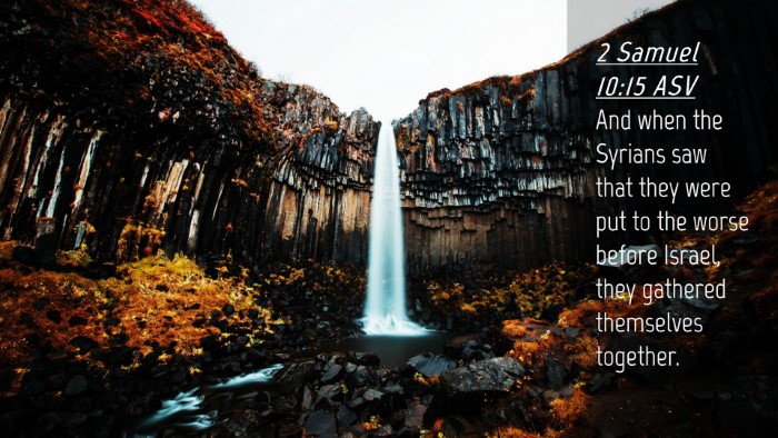 Picture 04 - 2 Samuel 10:15 ASV Desktop Wallpaper - And when the Syrians saw that they were put to - Desktop Bible Verse Wallpaper
