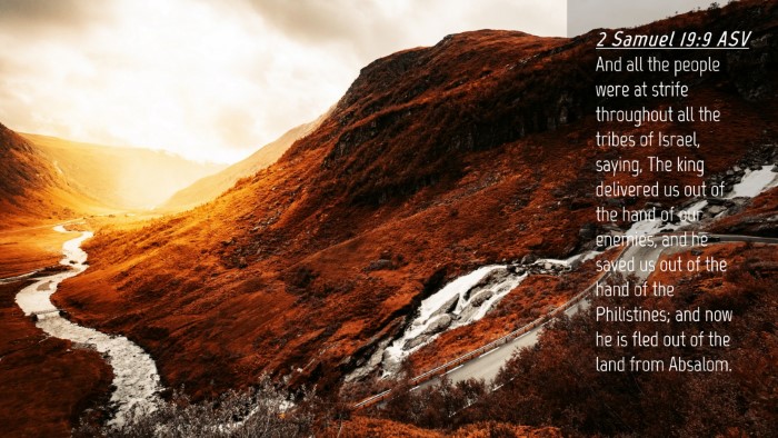 Picture 04 - 2 Samuel 19:9 ASV Desktop Wallpaper - And all the people were at strife throughout all - Desktop Bible Verse Wallpaper