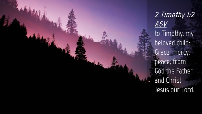 Picture 04 - 2 Timothy 1:2 ASV Desktop Wallpaper - to Timothy, my beloved child: Grace, mercy, - Desktop Bible Verse Wallpaper