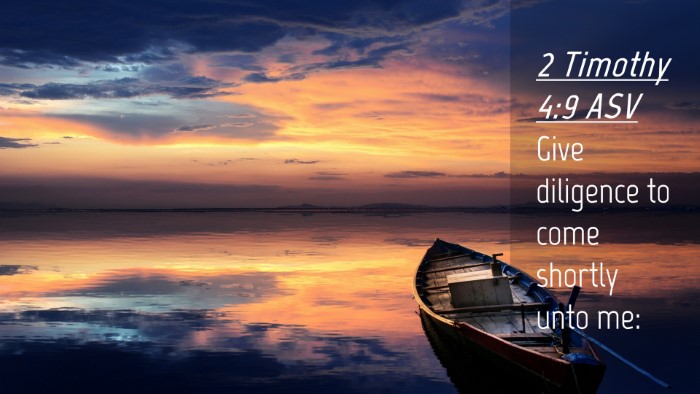 Picture 04 - 2 Timothy 4:9 ASV Desktop Wallpaper - Give diligence to come shortly unto - Desktop Bible Verse Wallpaper