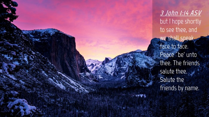 Picture 04 - 3 John 1:14 ASV Desktop Wallpaper - but I hope shortly to see thee, and we shall - Desktop Bible Verse Wallpaper