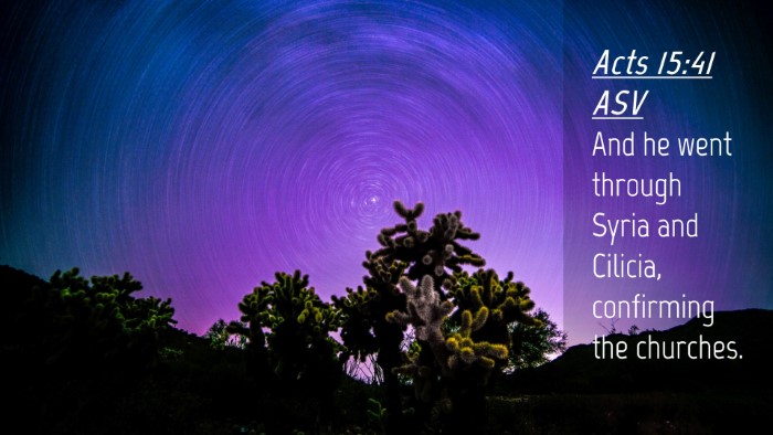 Picture 04 - Acts 15:41 ASV Desktop Wallpaper - And he went through Syria and Cilicia, confirming - Desktop Bible Verse Wallpaper