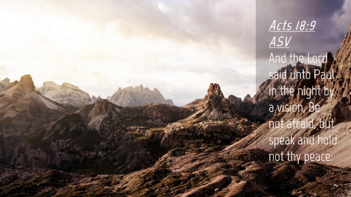 Picture 04 - Acts 18:9 ASV Desktop Wallpaper - And the Lord said unto Paul in the night by a - Desktop Bible Verse Wallpaper