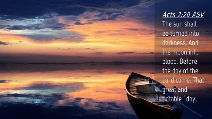 Picture 04 - Acts 2:20 ASV Desktop Wallpaper - The sun shall be turned into darkness, And the - Desktop Bible Verse Wallpaper