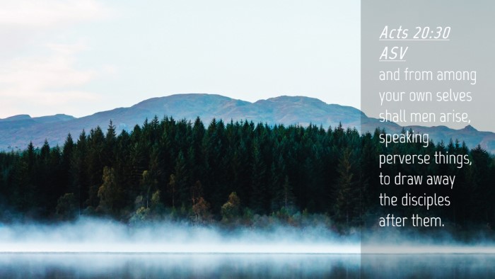 Picture 04 - Acts 20:30 ASV Desktop Wallpaper - and from among your own selves shall men arise, - Desktop Bible Verse Wallpaper