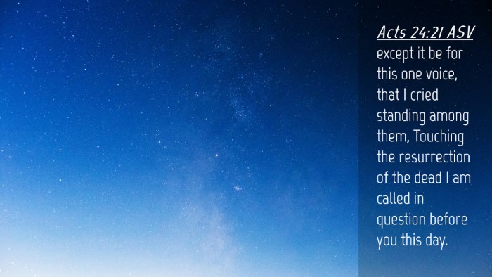 Picture 04 - Acts 24:21 ASV Desktop Wallpaper - except it be for this one voice, that I cried - Desktop Bible Verse Wallpaper