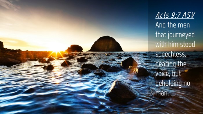 Picture 04 - Acts 9:7 ASV Desktop Wallpaper - And the men that journeyed with him stood - Desktop Bible Verse Wallpaper