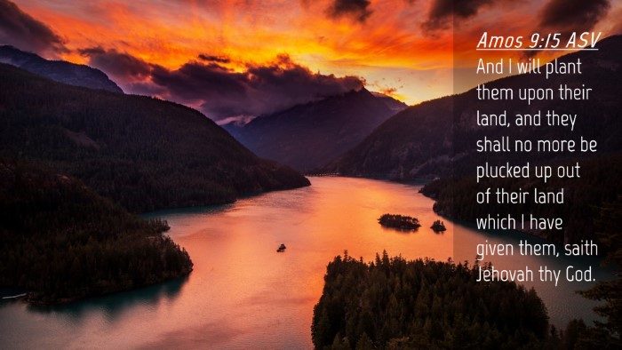 Picture 04 - Amos 9:15 ASV Desktop Wallpaper - And I will plant them upon their land, and they - Desktop Bible Verse Wallpaper