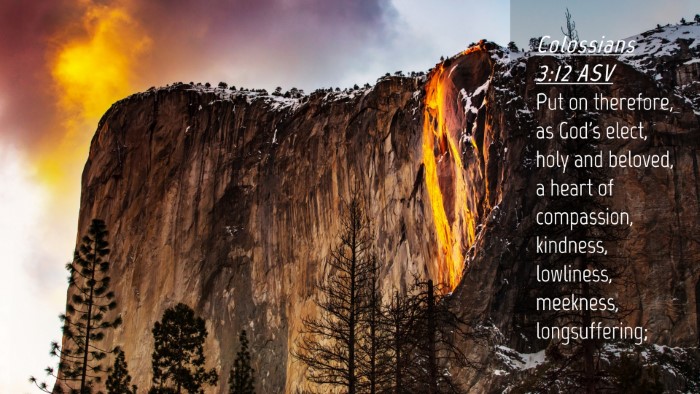 Picture 04 - Colossians 3:12 ASV Desktop Wallpaper - Put on therefore, as God's elect, holy and - Desktop Bible Verse Wallpaper