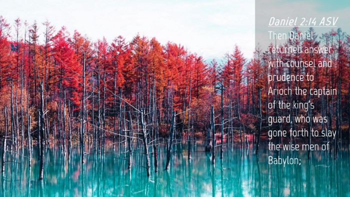 Picture 04 - Daniel 2:14 ASV Desktop Wallpaper - Then Daniel returned answer with counsel and - Desktop Bible Verse Wallpaper