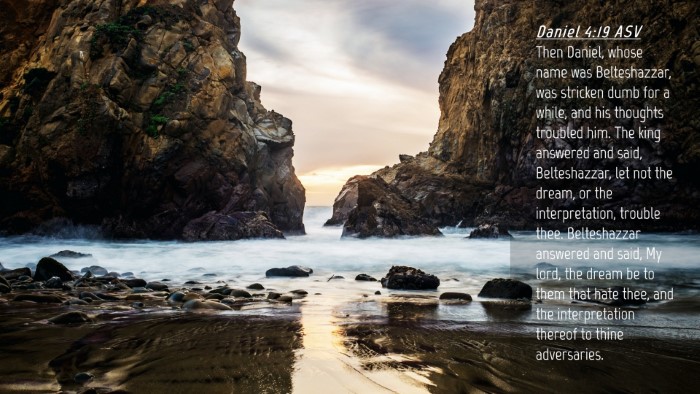 Picture 04 - Daniel 4:19 ASV Desktop Wallpaper - Then Daniel, whose name was Belteshazzar, was - Desktop Bible Verse Wallpaper