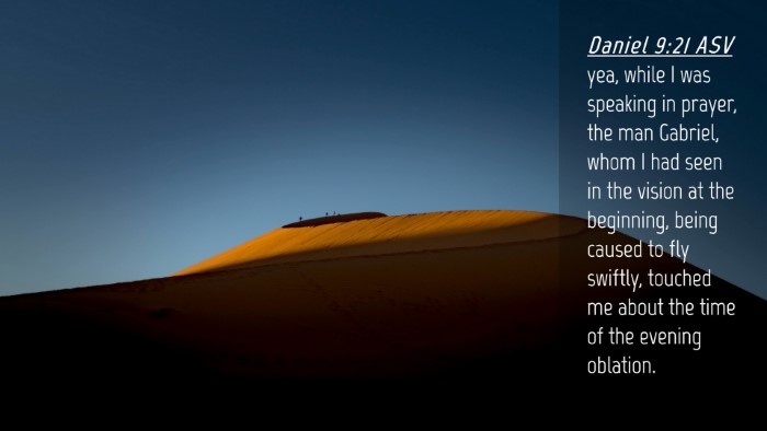 Picture 04 - Daniel 9:21 ASV Desktop Wallpaper - yea, while I was speaking in prayer, the man - Desktop Bible Verse Wallpaper