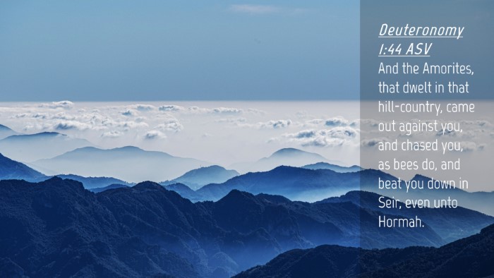 Picture 04 - Deuteronomy 1:44 ASV Desktop Wallpaper - And the Amorites, that dwelt in that - Desktop Bible Verse Wallpaper