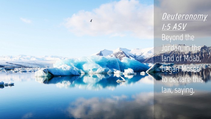Picture 04 - Deuteronomy 1:5 ASV Desktop Wallpaper - Beyond the Jordan, in the land of Moab, began - Desktop Bible Verse Wallpaper