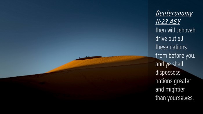 Picture 04 - Deuteronomy 11:23 ASV Desktop Wallpaper - then will Jehovah drive out all these nations - Desktop Bible Verse Wallpaper