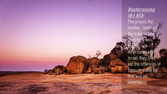 Picture 04 - Deuteronomy 18:1 ASV Desktop Wallpaper - The priests the Levites, `even' all the tribe of - Desktop Bible Verse Wallpaper
