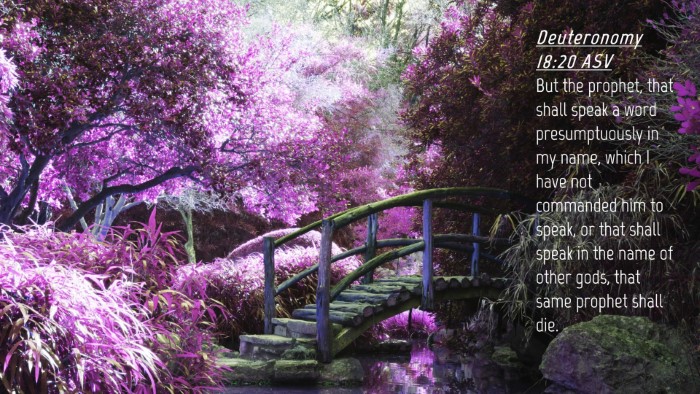 Picture 04 - Deuteronomy 18:20 ASV Desktop Wallpaper - But the prophet, that shall speak a word - Desktop Bible Verse Wallpaper