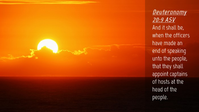 Picture 04 - Deuteronomy 20:9 ASV Desktop Wallpaper - And it shall be, when the officers have made an - Desktop Bible Verse Wallpaper
