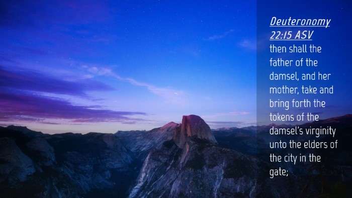 Picture 04 - Deuteronomy 22:15 ASV Desktop Wallpaper - then shall the father of the damsel, and her - Desktop Bible Verse Wallpaper