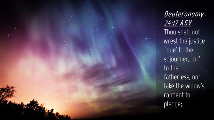 Picture 04 - Deuteronomy 24:17 ASV Desktop Wallpaper - Thou shalt not wrest the justice `due' to the - Desktop Bible Verse Wallpaper