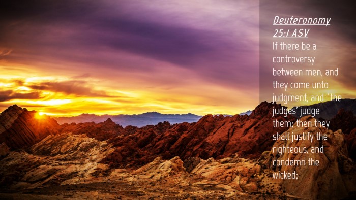 Picture 04 - Deuteronomy 25:1 ASV Desktop Wallpaper - If there be a controversy between men, and they - Desktop Bible Verse Wallpaper